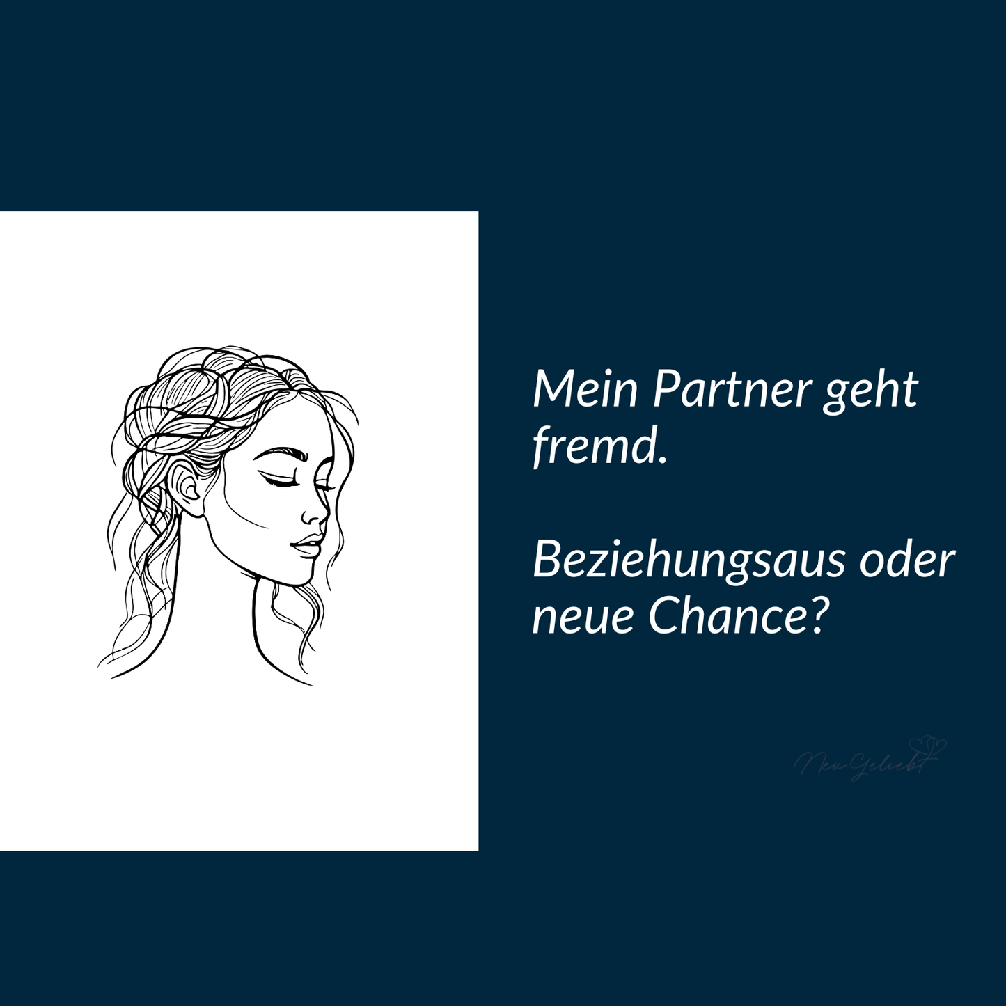 Mein Partner geht fremd. Beziehungsaus oder neue Chance